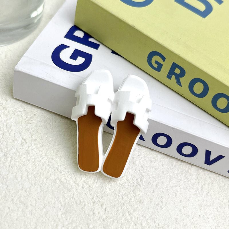 White Slipper Car Vent Clip