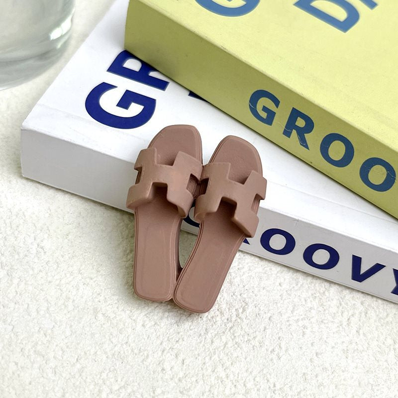 Brown Slipper Car Vent Clip