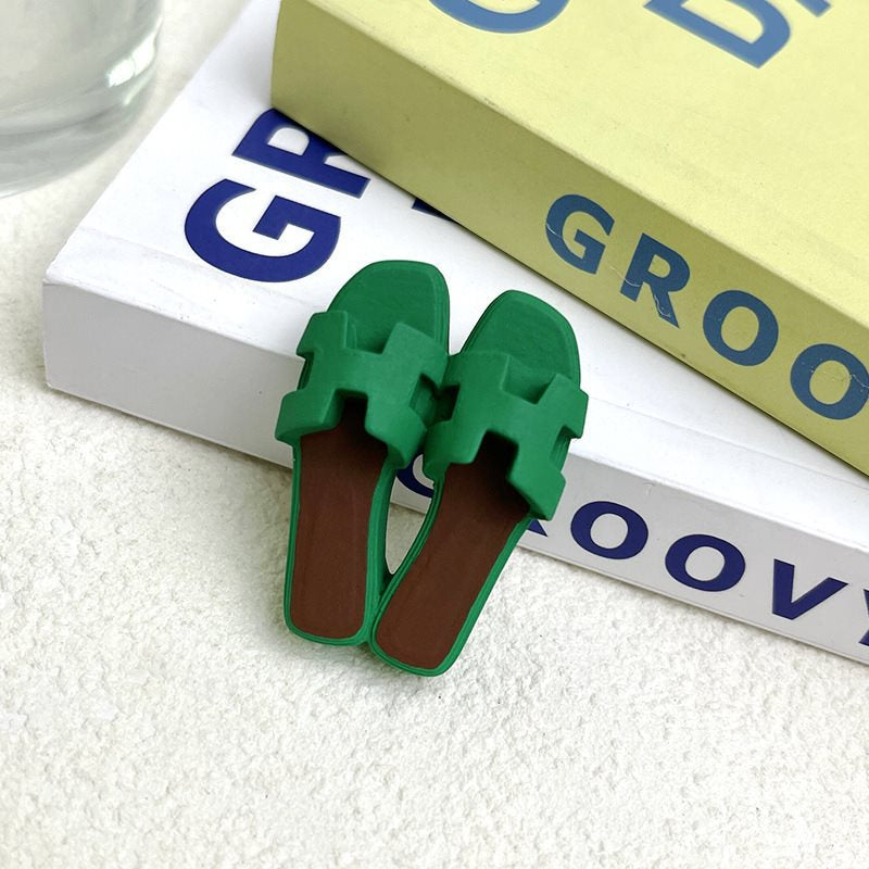 Green Slipper Car Vent Clip